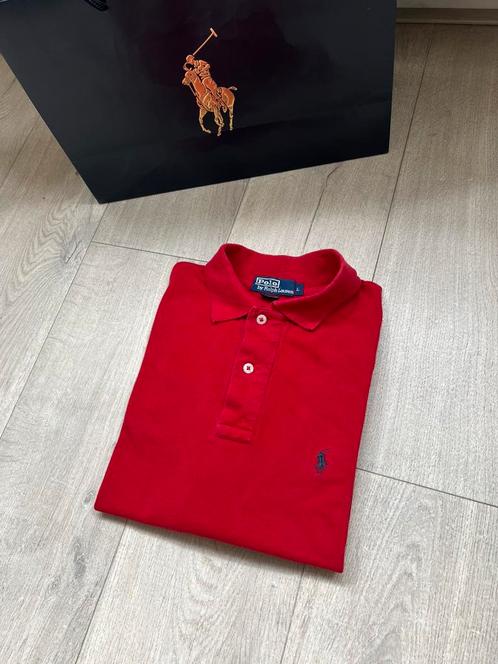 Polo Ralph Lauren Rood - Maat L, Kleding | Heren, Polo's, Zo goed als nieuw, Maat 52/54 (L), Rood, Ophalen of Verzenden