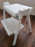 Hailo Trap Plinttrap Keukentrap Opstap 2 Treden Huishoudtrap, Wit, Ophalen of Verzenden, Zo goed als nieuw, Minder dan 100 cm