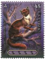 Letland 2005 mi.743 fauna zoogdier MARTER nom.45, Verzenden, Overige landen, Gestempeld