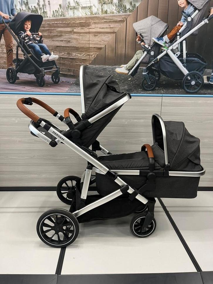 EVY V2 Duo Kinderwagen grijs 2 in 1, Kinderen en Baby's, Buggy's, Zo goed als nieuw, Overige merken, Duomodel, Verstelbare rugleuning