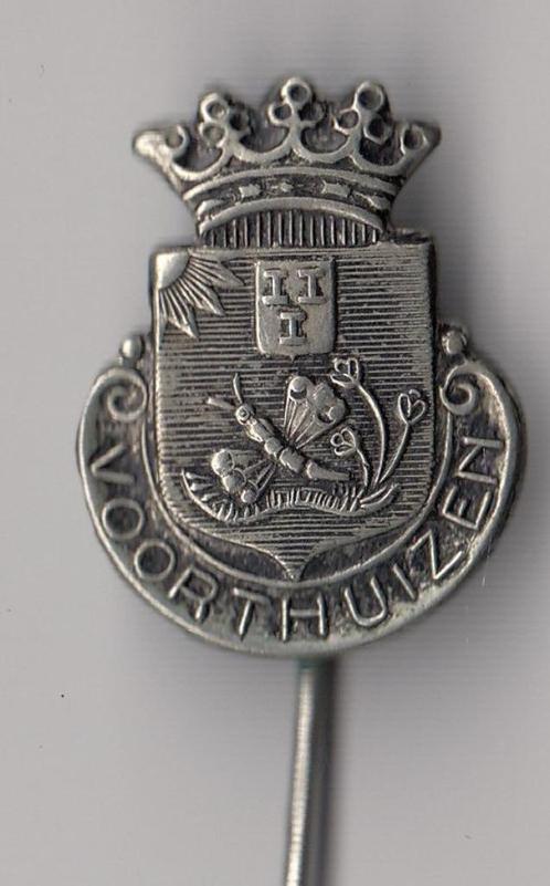 Voorthuizen Stadswapen B speldje, Verzamelen, Speldjes, Pins en Buttons, Gebruikt, Speldje of Pin, Overige onderwerpen, Ophalen of Verzenden