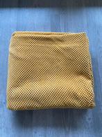 Okergeel fleece plaid deken, Ophalen of Verzenden, Zo goed als nieuw