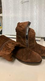 Warme Suede laarsjes dames, Bruin, Verzenden, Boots, Gedragen