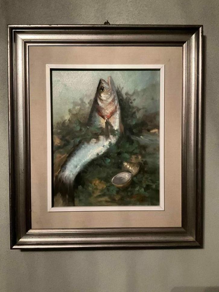 Schilderij : Natura Mercia met certificaat. ., Antiek en Kunst, Kunst | Schilderijen | Klassiek, Ophalen of Verzenden