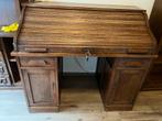 Oude klassieke Secretaire met Sleutel, Ophalen, Gebruikt, 100 tot 150 cm, Eikenhout