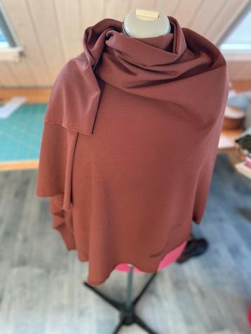 Bruine wollen stof coupon - 300x150cm 10 % stretch beschikbaar voor biedingen