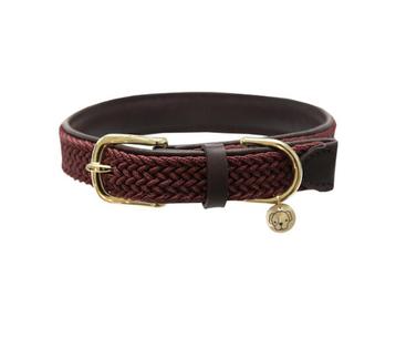 KENTUCKY Gevlochten Halsband Rood XS Nek 27-32 cm KOOPJE!!! beschikbaar voor biedingen