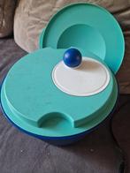 Tupperware sla centrifuge. slaslinger, Huis en Inrichting, Keuken | Tupperware, Ophalen of Verzenden, Zo goed als nieuw, Blauw