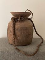 PMR napalese kruik/pot oud hout, Ophalen of Verzenden, Zo goed als nieuw