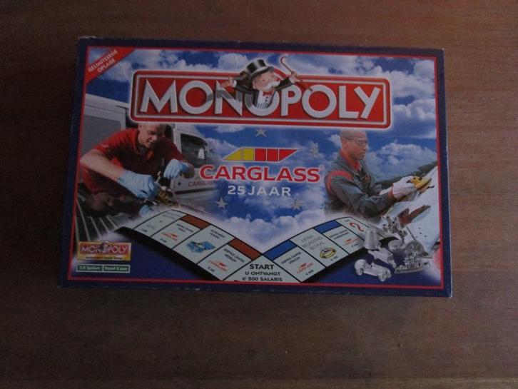 monopoly Carglass, Hobby en Vrije tijd, Gezelschapsspellen | Bordspellen, Gebruikt, Een of twee spelers, Drie of vier spelers