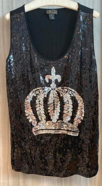 Gloockler glitter pailletten t-shirt maat 46 beschikbaar voor biedingen