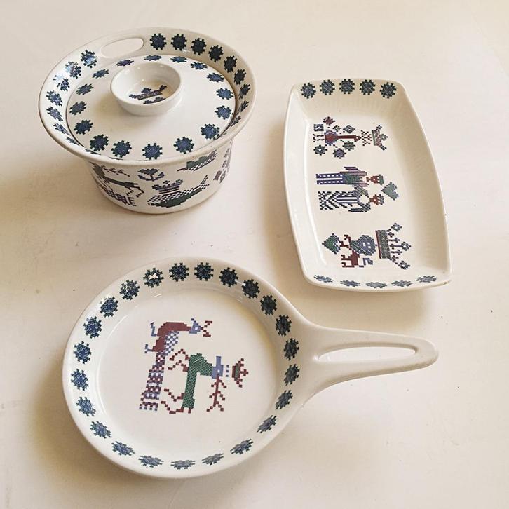 Vintage Figgjo Flint Norway "Menu",  jaren 60, Huis en Inrichting, Keuken | Servies, Gebruikt, Overige typen, Overige stijlen