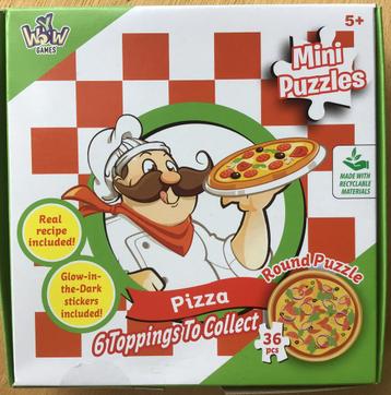 Mini puzzel Pizza - 36 stukjes - NIEUW beschikbaar voor biedingen