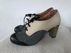 Nemonic booties pumps mt 41 leer zgan, Ophalen, Zo goed als nieuw, Zwart