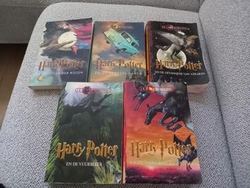 Harry potter boeken 1 t/m 5 beschikbaar voor biedingen