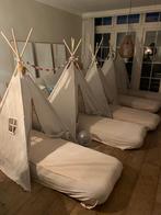 Te huur max 8 tipi tentjes voor partijtje of slaapfeestje., Hobby en Vrije tijd, Feestartikelen | Verhuur, Ophalen, Zo goed als nieuw