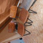4 gispen schoolstoelen, buisstoelen retro, Huis en Inrichting, Ophalen, Gebruikt, 75 m² of meer, Tapijttegels