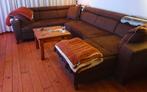 Grote bruine U-vormige bank, Ophalen, Gebruikt