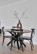 RIVERDALE industriele eetkamerstoelen set van 6, Huis en Inrichting, Stoelen, Ophalen, Zwart, Zo goed als nieuw, Industrieel RIVERDALE