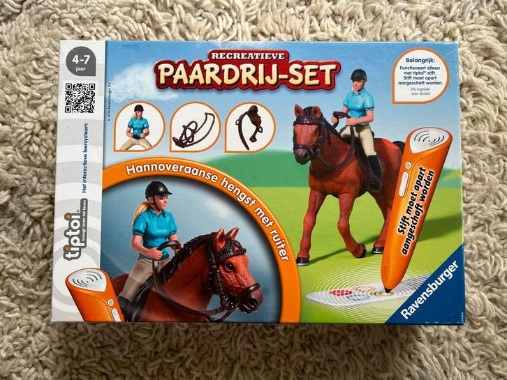 Tiptoi Paardrijset: paard, hoofdstel en zadel + bediening, Kinderen en Baby's, Speelgoed | Educatief en Creatief, Zo goed als nieuw
