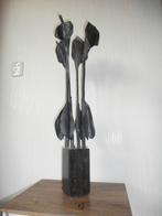 4 Loden Aronskelken/ Calla Lelies  ,,, Juul Kortekaas,,,,, Antiek en Kunst, Ophalen of Verzenden