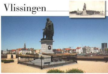 Ansichtkaart Vlissingen: Standbeeld Michiel de Ruyter beschikbaar voor biedingen