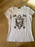 Amy & clo shirt wit always met strass mt. S (m), Wit, Ophalen of Verzenden, Zo goed als nieuw, Korte mouw