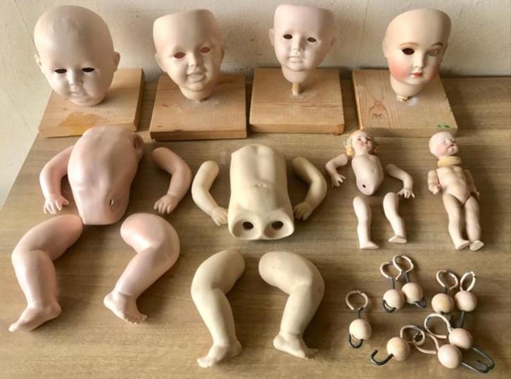 Porseleinen poppen onderdelen - Simon&Halbig, Verzamelen, Poppen, Zo goed als nieuw, Pop, Ophalen