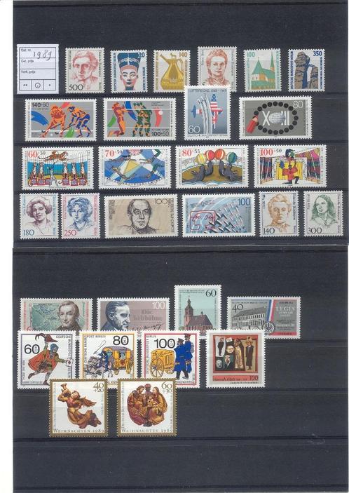 Duitsland Berlijn, Jaargang 1989 compleet postfris., Postzegels en Munten, Postzegels | Europa | Duitsland, Postfris, Overige periodes