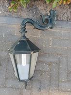 Gietijzeren Buitenlamp, Huis en Inrichting, Lampen | Wandlampen, Ophalen, Gebruikt, Glas, Klassiek