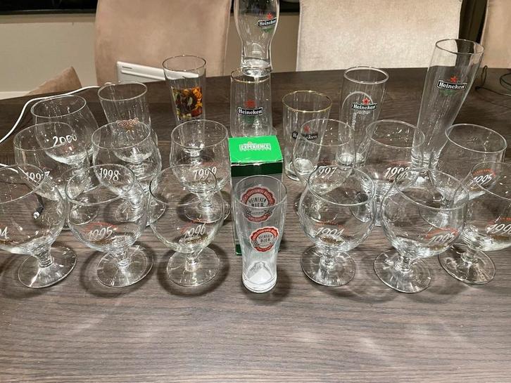 Mooie Heineken Bierglazenverzameling, Verzamelen, Biermerken, Zo goed als nieuw, Glas of Glazen, Heineken, Ophalen of Verzenden