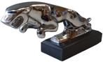 Jaguar Mascotte in verchroomd brons., Ophalen of Verzenden