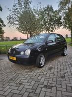 Volkswagen Polo 1.4 2003 Zwart, Auto's, Voorwielaandrijving, Metallic lak, Stof, 74 pk