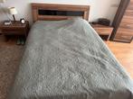 Tweepersoonsbed inclusief twee nachtkastjes, Huis en Inrichting, Slaapkamer | Bedden, Ophalen, Bruin, Tweepersoons, 140 cm