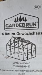 Tuinkas, hobbykas 190x250, Tuin en Terras, Ophalen, Glas, Gebruikt, Aluminium