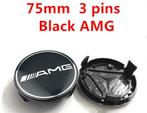 AMG Naafdoppen Zwart/Zilver€5,-P.st.Mercedes30%Korting€3,50, Auto diversen, Verzenden, Nieuw