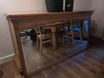 Grote Spiegel met Eiken Patiné Lijst, Ophalen, Gebruikt, 125 cm of meer, Minder dan 100 cm