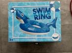 Opblaasbare zwemband, zwemring - blauwe haai - 126x81x66 cm, Ophalen of Verzenden, Nieuw