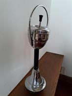 Staande  tuimel asbak chroom vintage, Antiek en Kunst, Ophalen