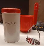 Retro vintage oranje keukenspulletjes, Huis en Inrichting, Keuken | Tupperware, Ophalen of Verzenden, Zo goed als nieuw, Oranje