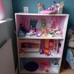 Barbiehuis met meubels, Kinderen en Baby's, Speelgoed | Poppenhuizen, Ophalen, Gebruikt, Poppenhuis