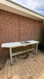 Buitenkeukenblad verrijdbaar, Tuin en Terras, Buitenkeukens, Ophalen, Gebruikt, Zelf gemaakt, Vrijstaand