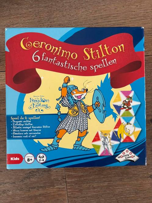 Geronimo stilton 6 fantastische spellen, Hobby en Vrije tijd, Gezelschapsspellen | Bordspellen, Zo goed als nieuw, Ophalen of Verzenden