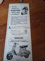 Advertentie van Lambretta scooter 4 1954, Ophalen of Verzenden, Gebruikt, Overige typen