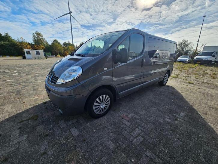 Renault Trafic 2.0 dCi T29 LANG DUB CAB AIRCO, Auto's, Bestelauto's, Bedrijf, Te koop, ABS, Centrale vergrendeling, Schuifdeur
