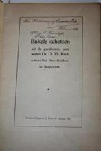 Enkele schetsen preken Ds. D.Th. Keck van Staphorst, Ophalen of Verzenden, Gelezen, Christendom | Protestants