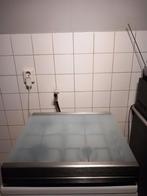 ETNA RVS KOOKPLAAT MET ELECTRISCHE ONTSTEKING EN GASSLANG, Ophalen, 4 kookzones, Zo goed als nieuw, Gas