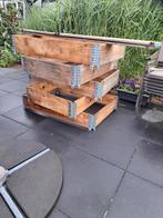 Moestuin bakken pelletranden hout €10.-., Ophalen of Verzenden, Rechthoekig, Hout