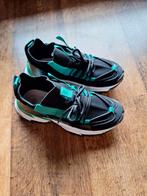 Zwart/groen sneakers met witte zool, Nieuw, Ophalen of Verzenden, Sneakers of Gympen, Groen
