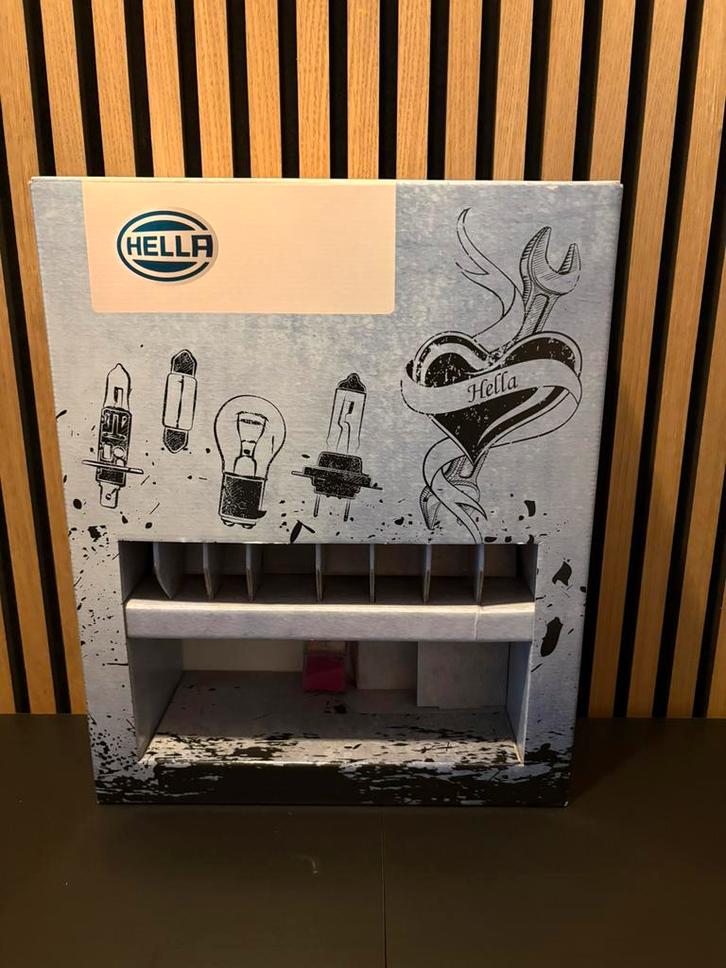 Hella Lampenkast / verkoopdisplay 50x40 cm, Verzamelen, Merken en Reclamevoorwerpen, Zo goed als nieuw, Ophalen of Verzenden